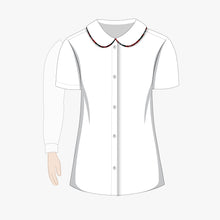 Load image into Gallery viewer, Girls Checkered Piping Collar For Grade 1 To 6