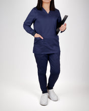 Load image into Gallery viewer, Long Sleeve Rib Cuffs Scrub