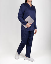 Load image into Gallery viewer, Long Sleeve Self Elastic Scrub