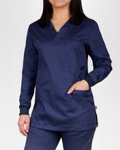 Load image into Gallery viewer, Long Sleeve Rib Cuffs Scrub
