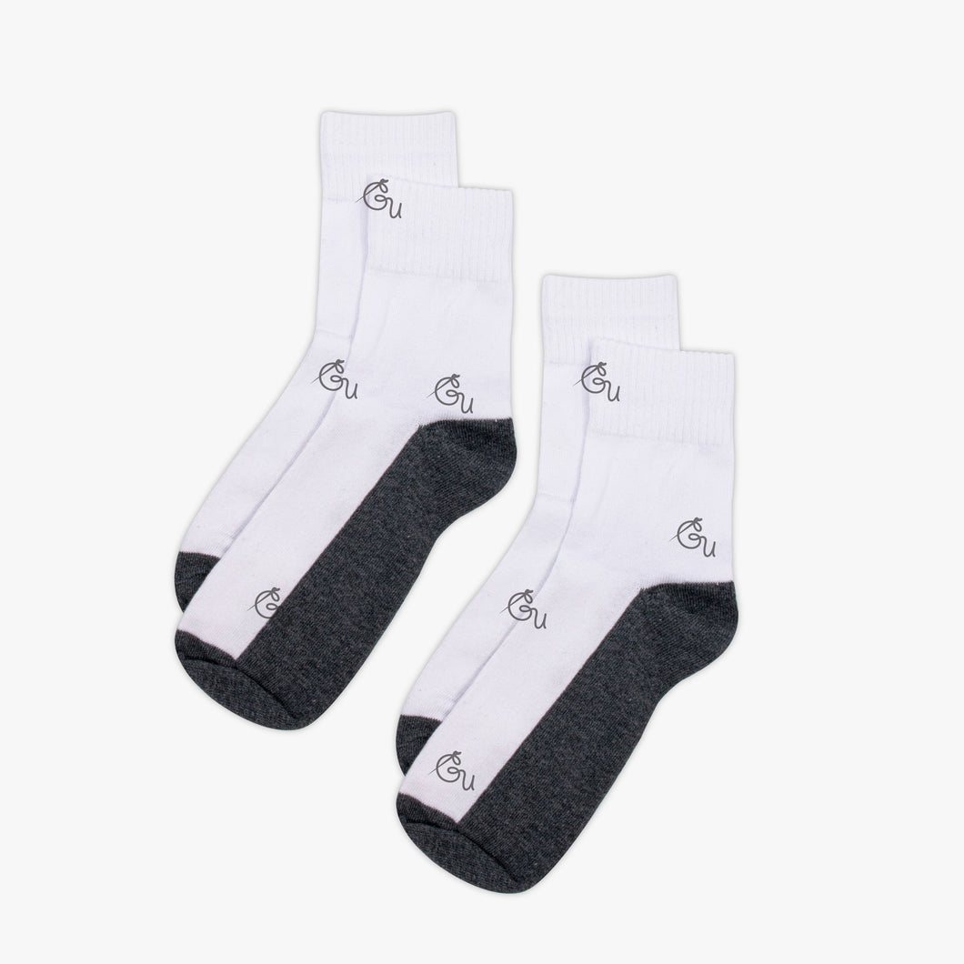 White Socks With Grey Bottom